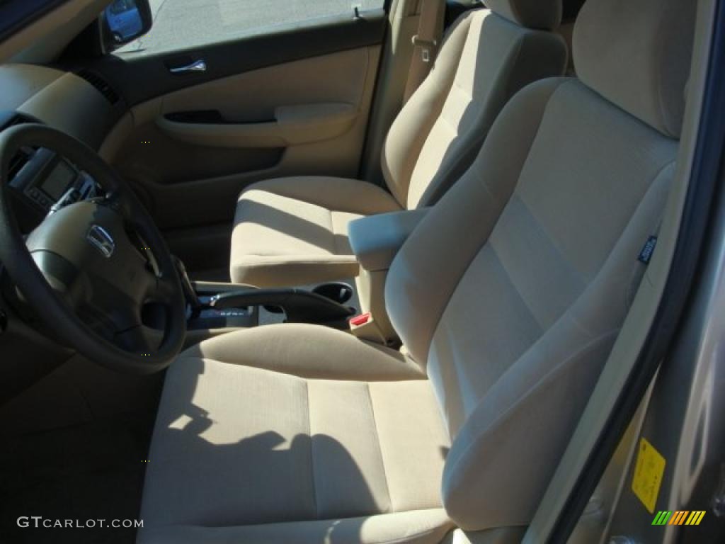2007 Accord LX Sedan - Desert Mist Metallic / Ivory photo #8