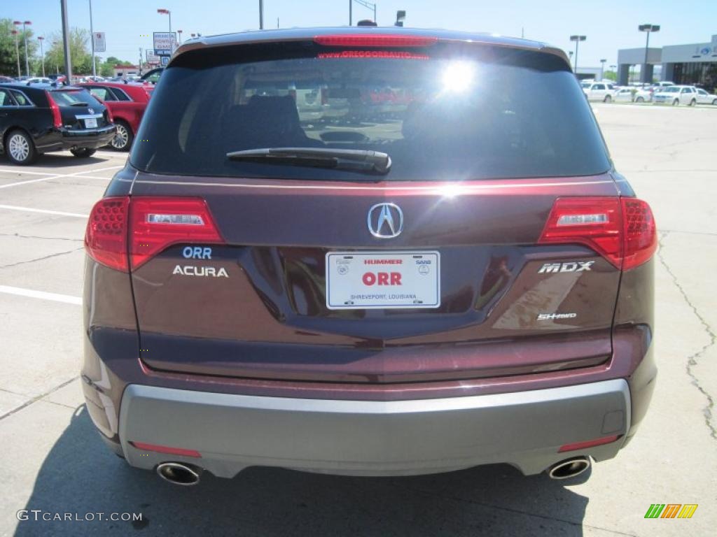 2007 MDX  - Dark Cherry Red Pearl / Taupe photo #6