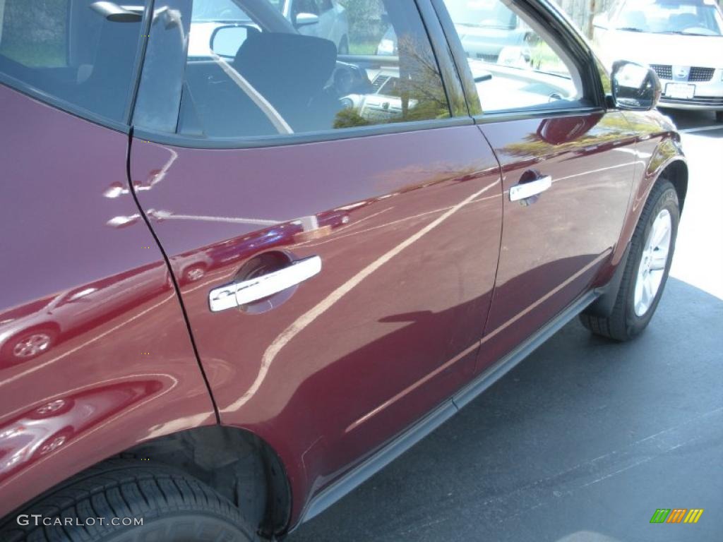 2007 Murano SE AWD - Merlot Pearl / Charcoal photo #5