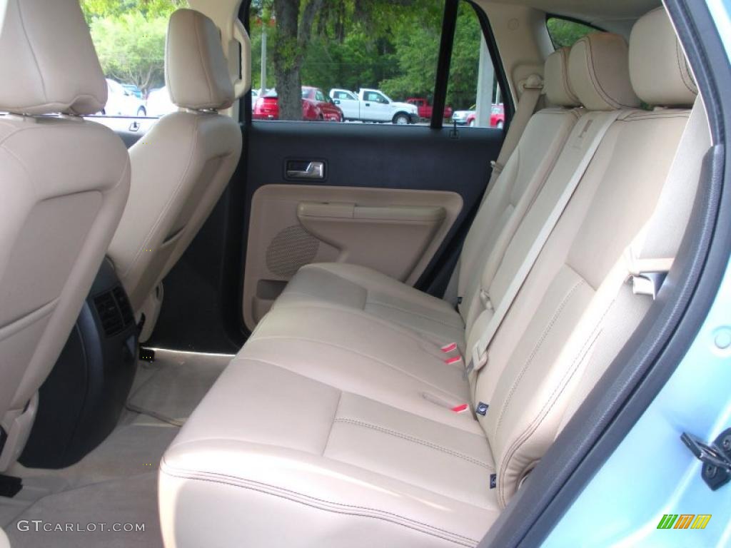 2008 Edge Limited - Light Ice Blue Metallic / Camel photo #14