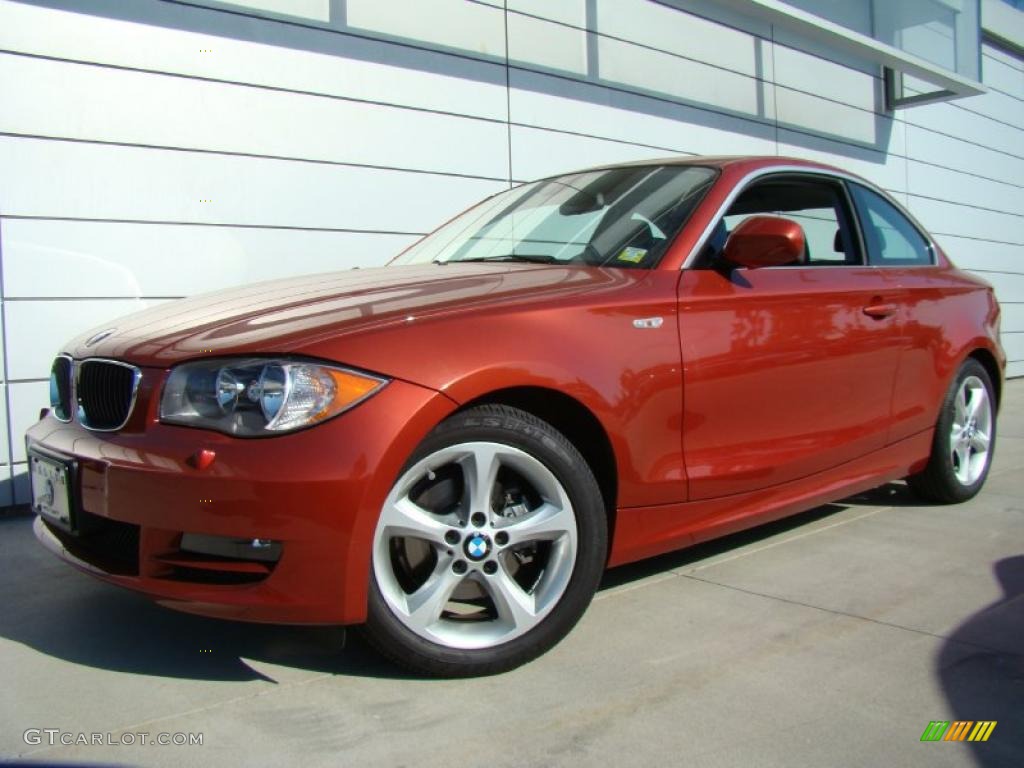 2010 1 Series 128i Coupe - Sedona Red Metallic / Black photo #1