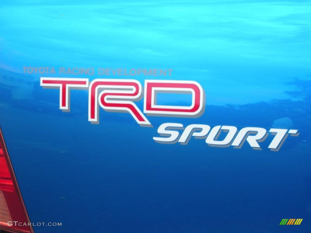 2008 Tacoma V6 PreRunner TRD Sport Double Cab - Speedway Blue / Graphite Gray photo #11