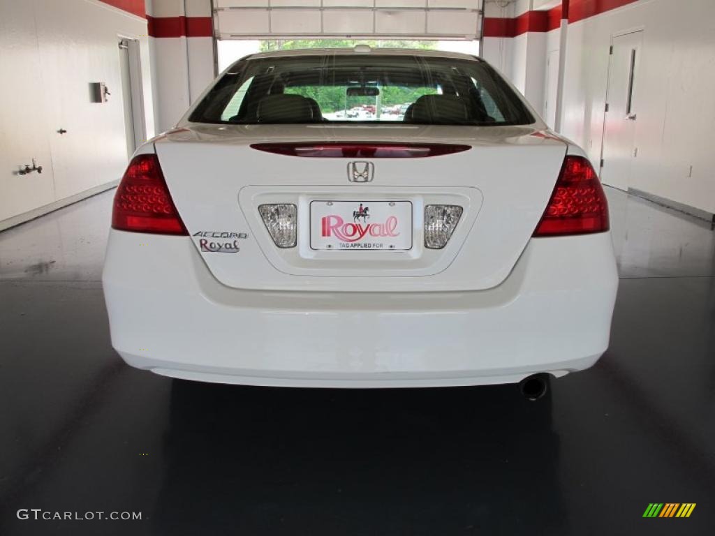 2007 Accord EX-L Sedan - Taffeta White / Ivory photo #5