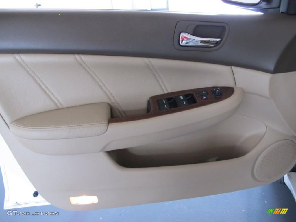 2007 Accord EX-L Sedan - Taffeta White / Ivory photo #11