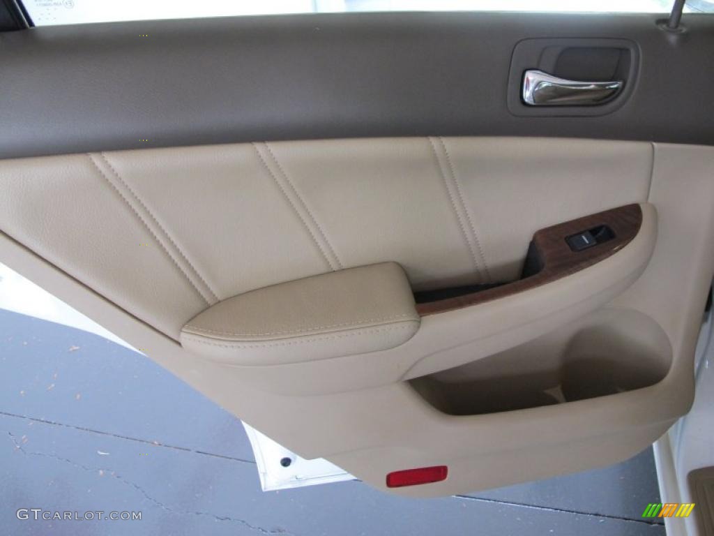 2007 Accord EX-L Sedan - Taffeta White / Ivory photo #19