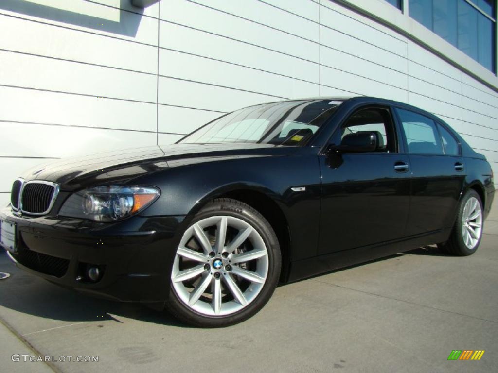 2008 7 Series 750Li Sedan - Black Sapphire Metallic / Black photo #1