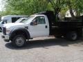 2010 Oxford White Ford F550 Super Duty XL Regular Cab 4x4 Dump Truck  photo #7