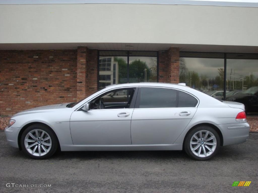 2007 7 Series 750Li Sedan - Titanium Silver Metallic / Black photo #3