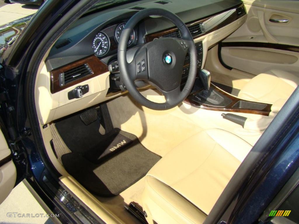 2010 3 Series 328i xDrive Sedan - Monaco Blue Metallic / Beige photo #11