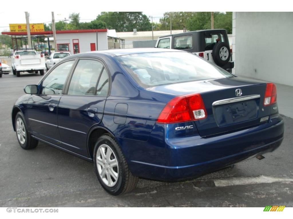 2003 Civic EX Sedan - Eternal Blue Pearl / Gray photo #16