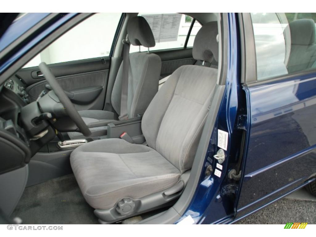 2003 Civic EX Sedan - Eternal Blue Pearl / Gray photo #25