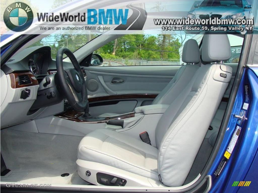 2007 3 Series 328xi Coupe - Montego Blue Metallic / Grey photo #9