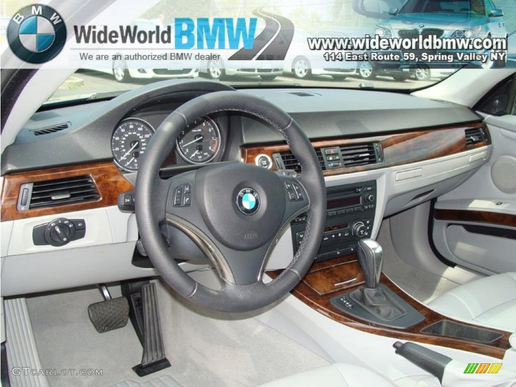 2007 3 Series 328xi Coupe - Montego Blue Metallic / Grey photo #10