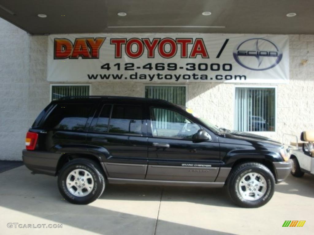 2000 Grand Cherokee Laredo 4x4 - Black / Agate photo #1