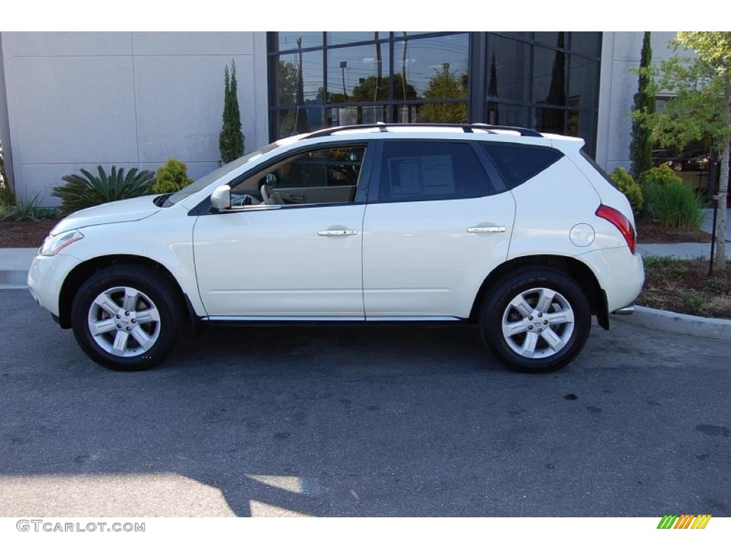 2007 Murano SL AWD - Glacier Pearl White / Cafe Latte photo #2