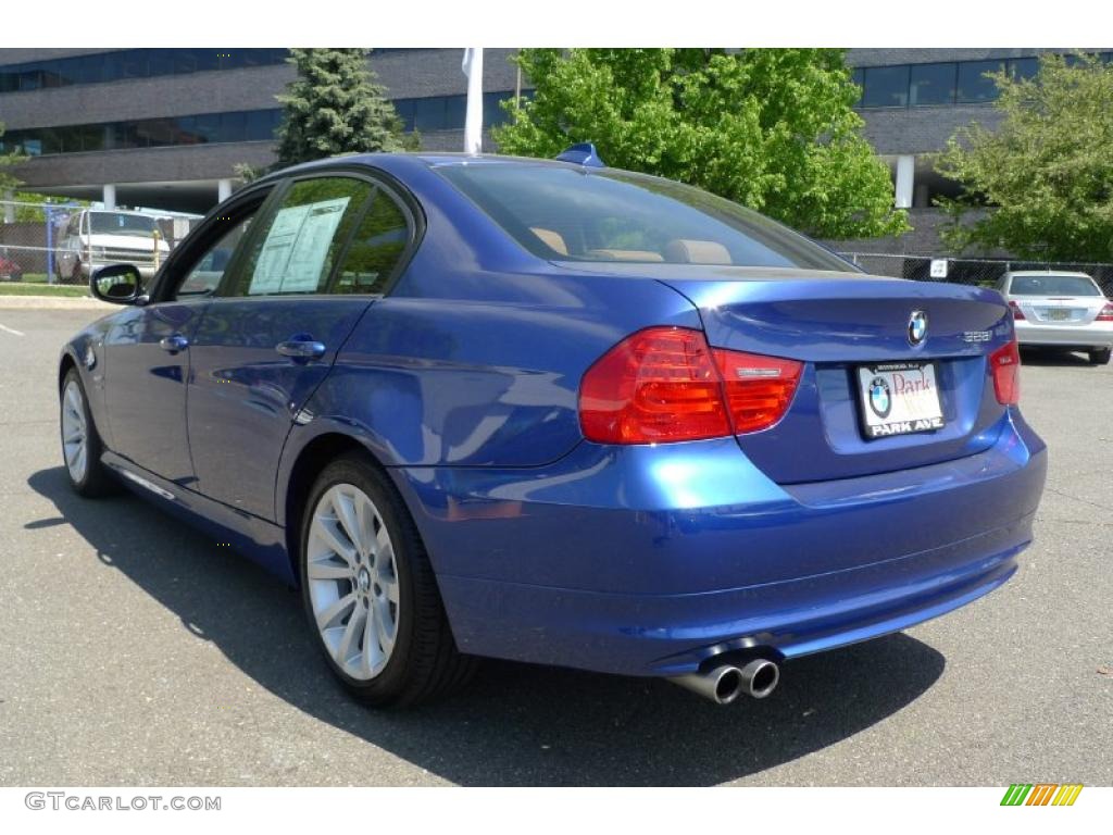 2010 3 Series 328i xDrive Sedan - Montego Blue Metallic / Saddle Brown Dakota Leather photo #11