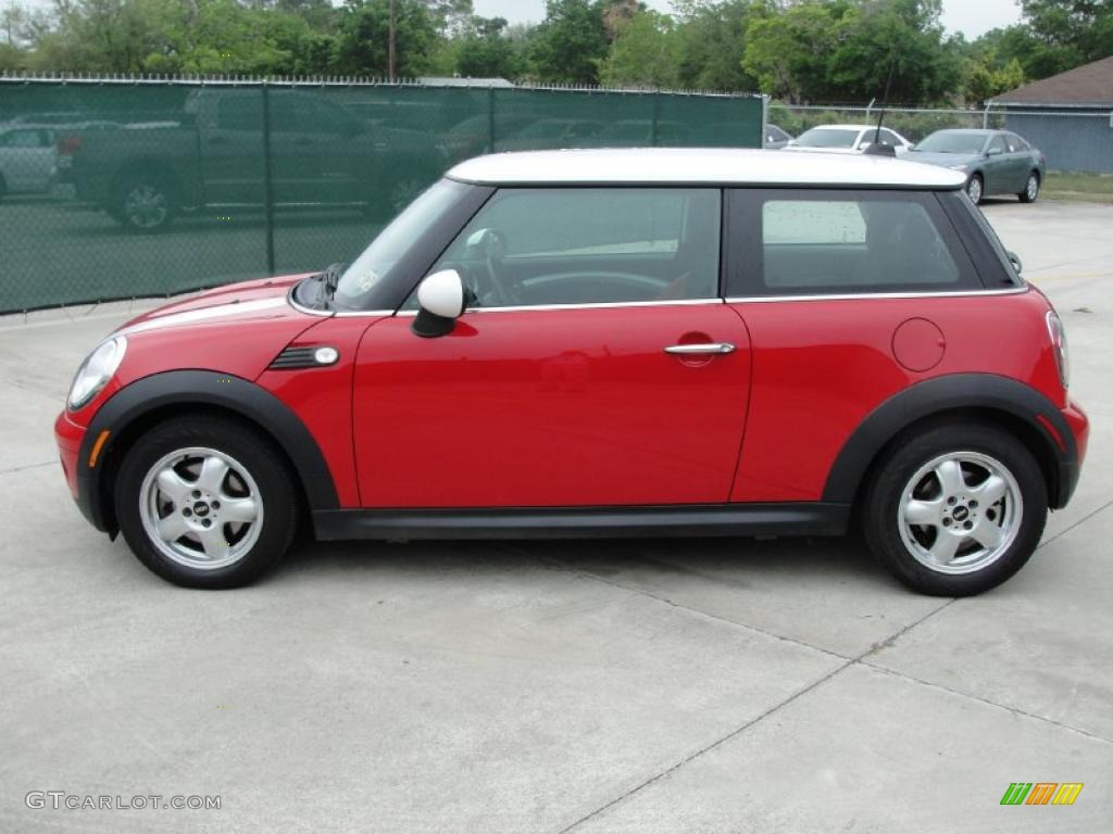 2007 Cooper Hardtop - Chili Red / Rooster Red/Carbon Black photo #6