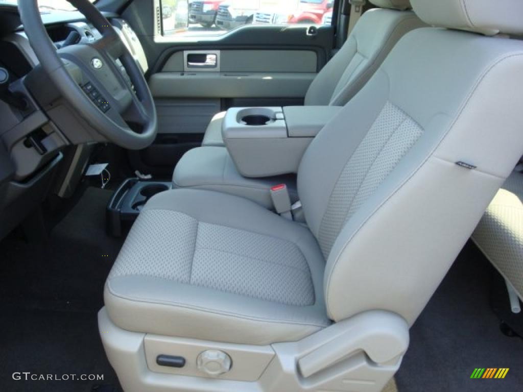 2010 F150 XLT SuperCab 4x4 - Tuxedo Black / Medium Stone photo #7