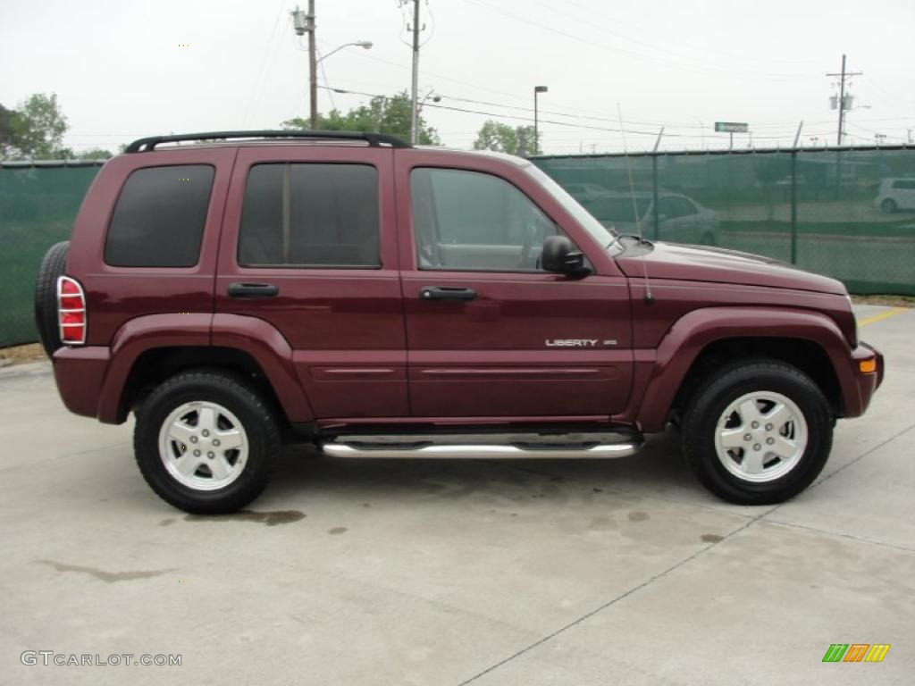 2002 Liberty Limited - Dark Garnet Red Pearlcoat / Taupe photo #2