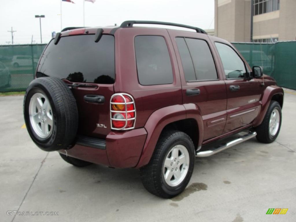 2002 Liberty Limited - Dark Garnet Red Pearlcoat / Taupe photo #3