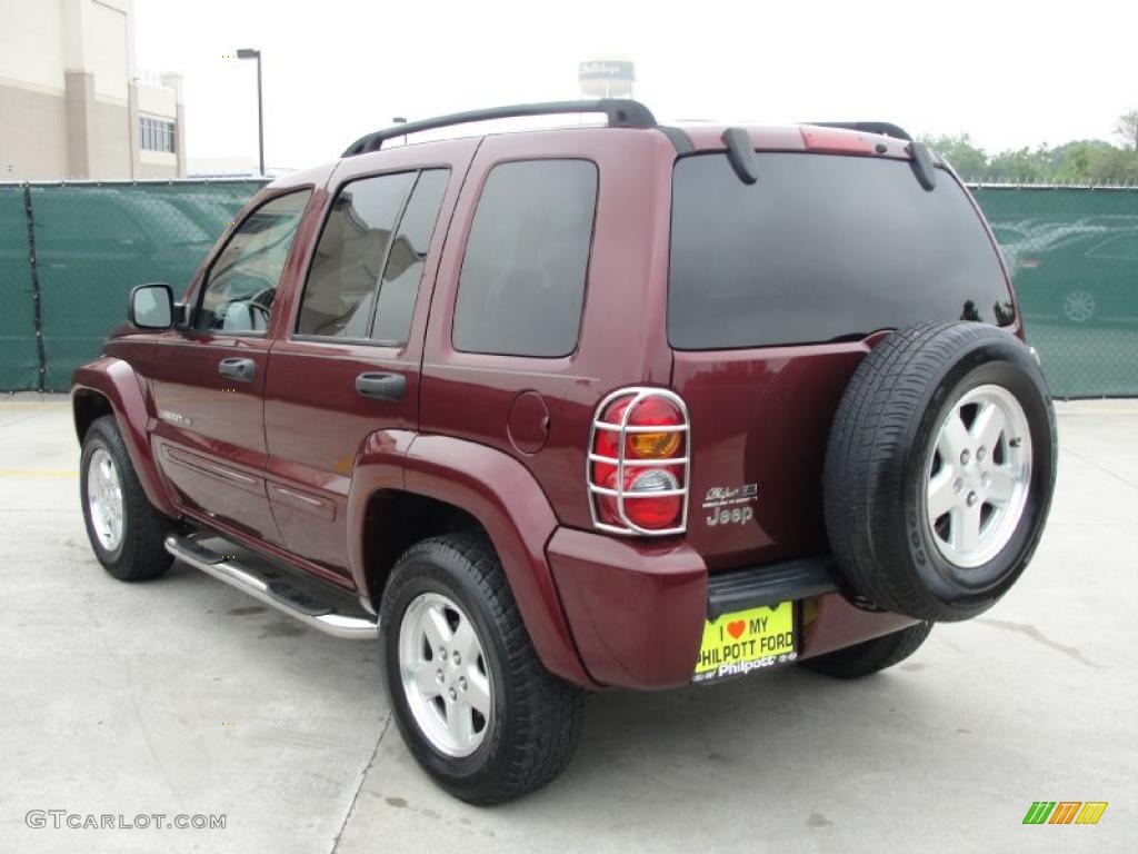 2002 Liberty Limited - Dark Garnet Red Pearlcoat / Taupe photo #5