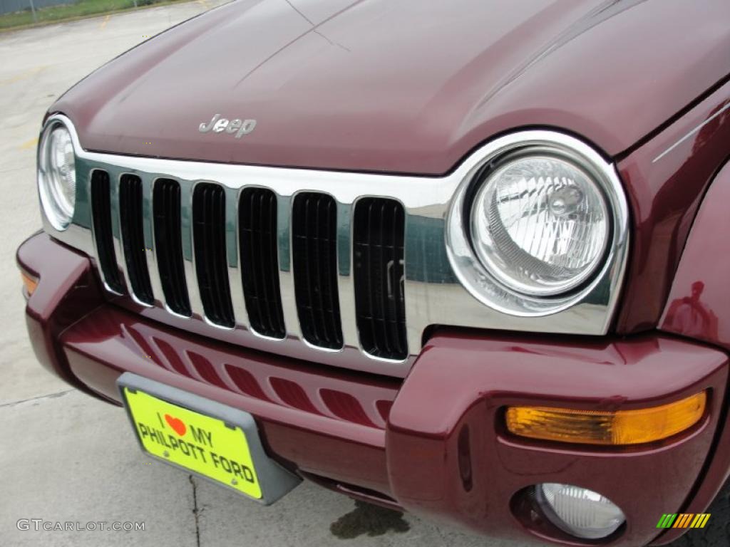 2002 Liberty Limited - Dark Garnet Red Pearlcoat / Taupe photo #12