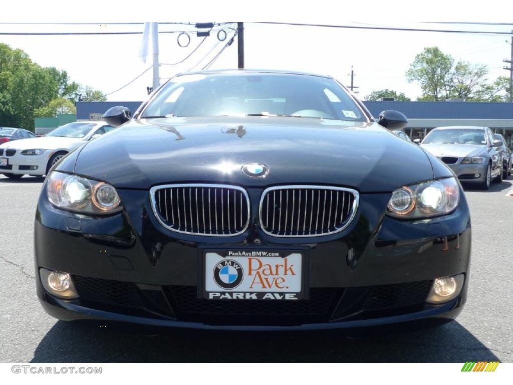 2007 3 Series 328i Coupe - Jet Black / Black photo #5