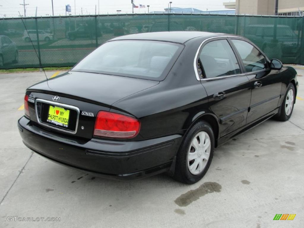 2003 Sonata  - Ebony Black / Black photo #3