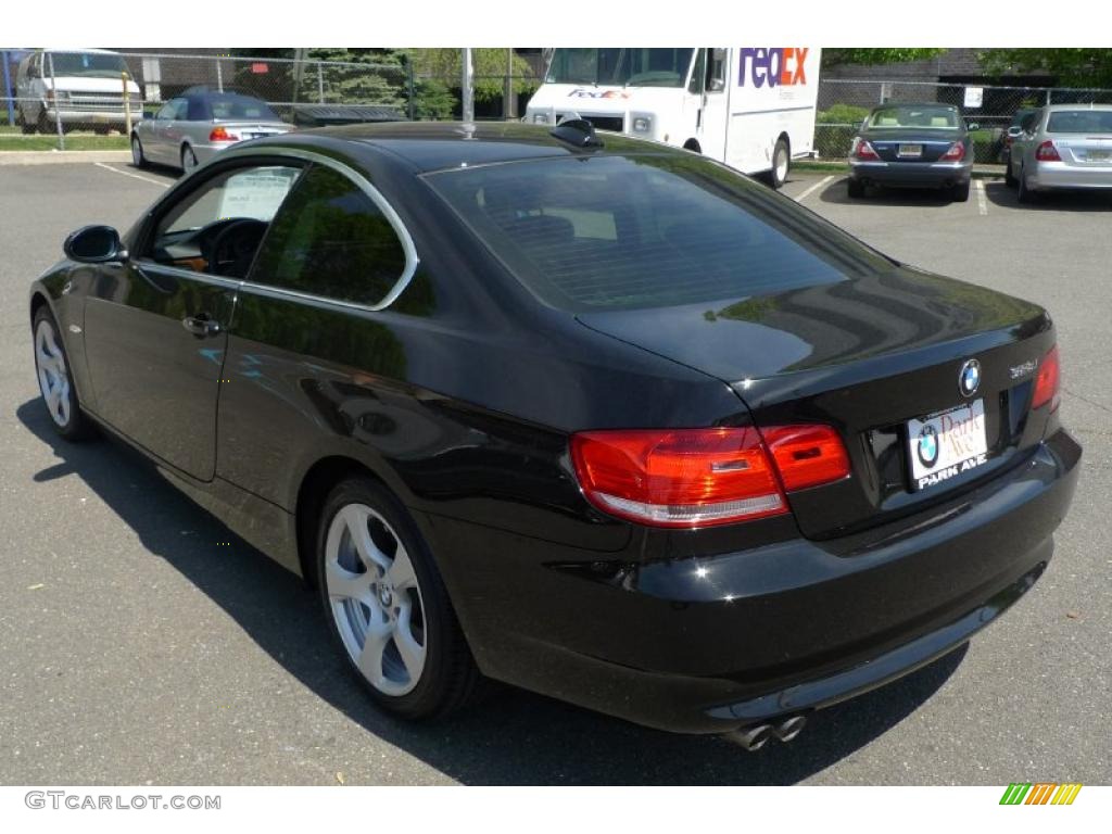 2007 3 Series 328i Coupe - Jet Black / Black photo #10