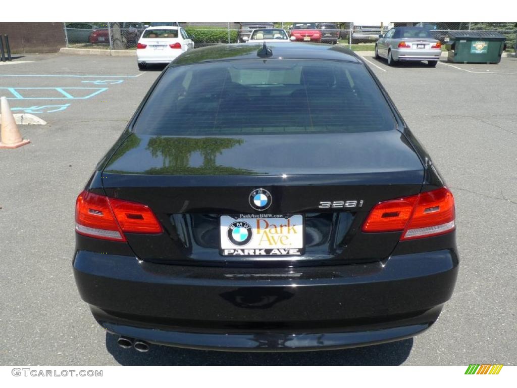 2007 3 Series 328i Coupe - Jet Black / Black photo #12