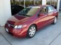 2007 Tango Red Pearl Honda Civic LX Sedan  photo #7