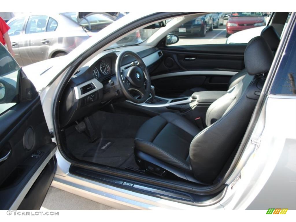 2007 3 Series 335i Coupe - Titanium Silver Metallic / Black photo #2