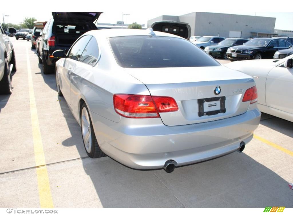 2007 3 Series 335i Coupe - Titanium Silver Metallic / Black photo #3