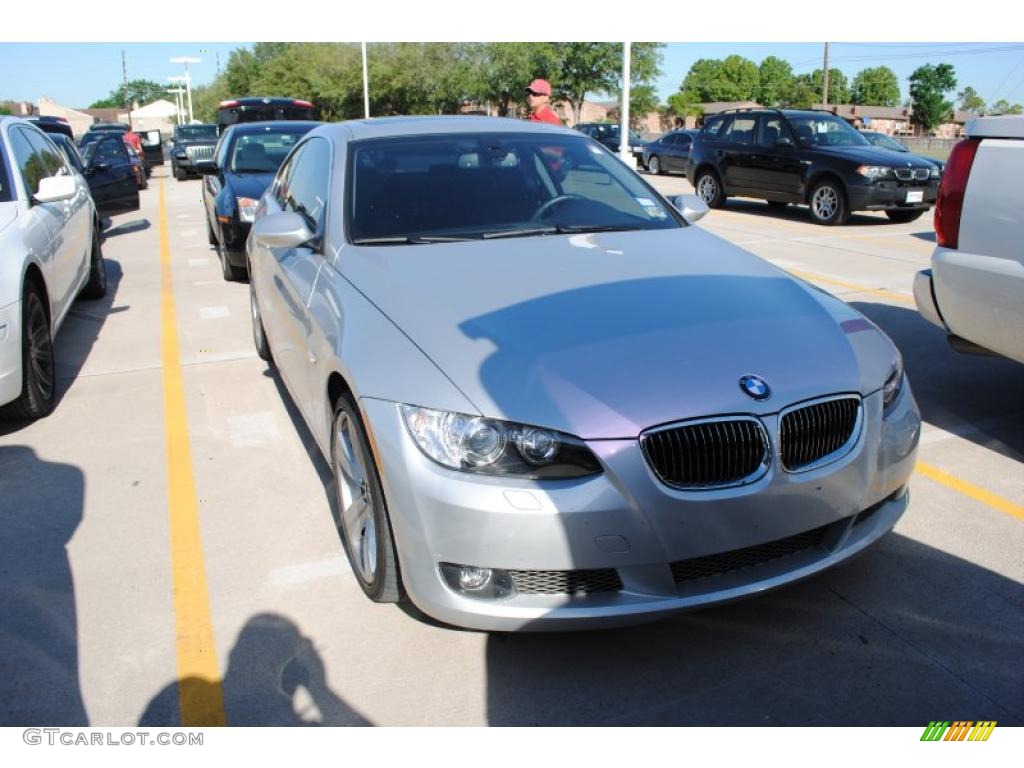 2007 3 Series 335i Coupe - Titanium Silver Metallic / Black photo #5