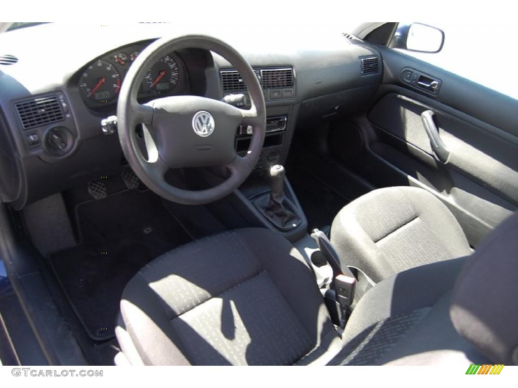 2004 Golf GL 2 Door - Indigo Blue Metallic / Black photo #4