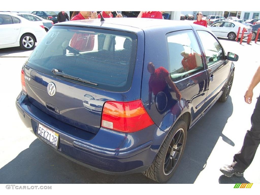 2004 Golf GL 2 Door - Indigo Blue Metallic / Black photo #6