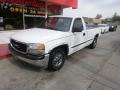 2001 Arctic White GMC Sierra 1500 SL Regular Cab  photo #2