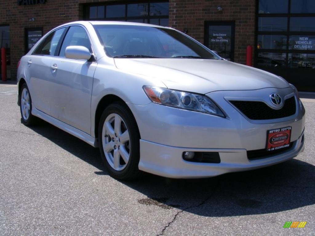 2008 Camry SE V6 - Classic Silver Metallic / Ash photo #1