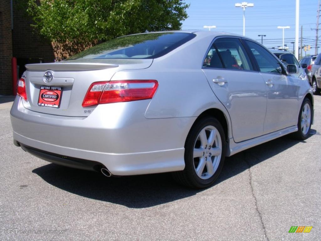 2008 Camry SE V6 - Classic Silver Metallic / Ash photo #3