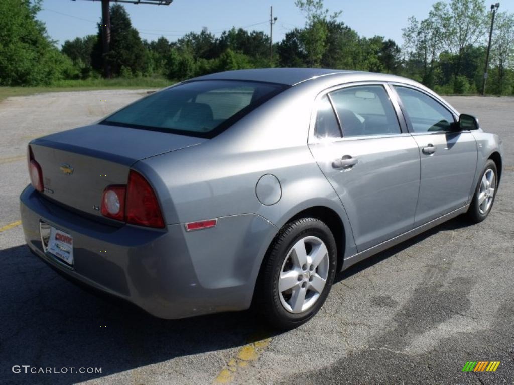 2008 Malibu LS Sedan - Golden Pewter Metallic / Titanium Gray photo #5