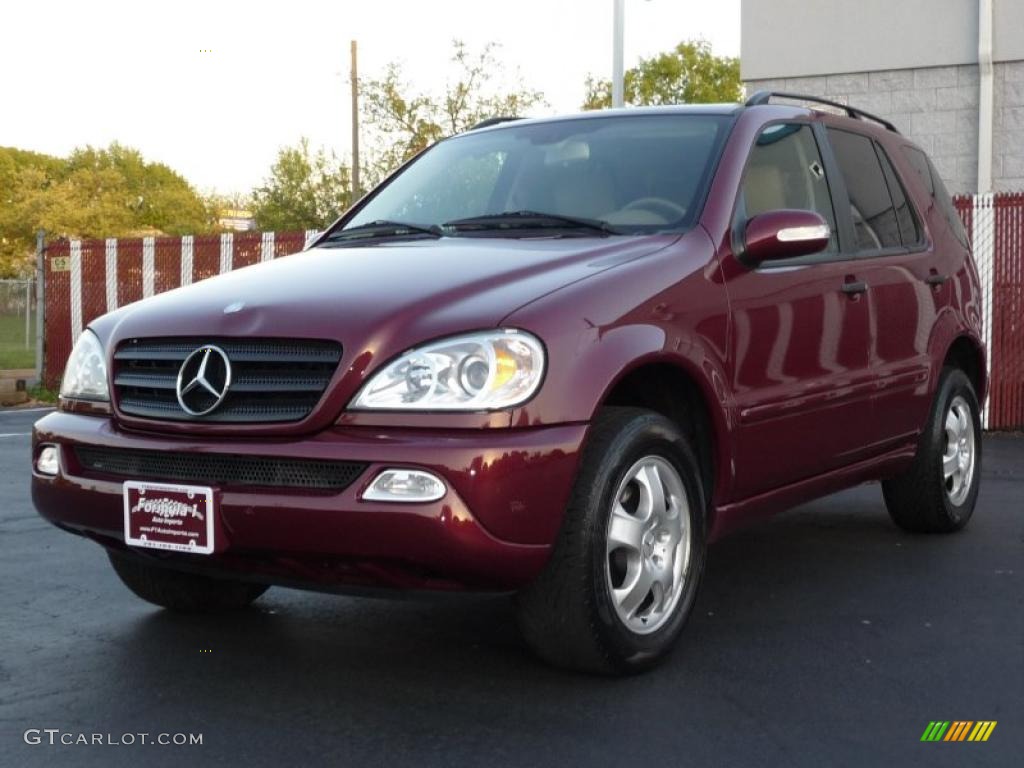 2003 ML 350 4Matic - Bordeaux Red Metallic / Java photo #1