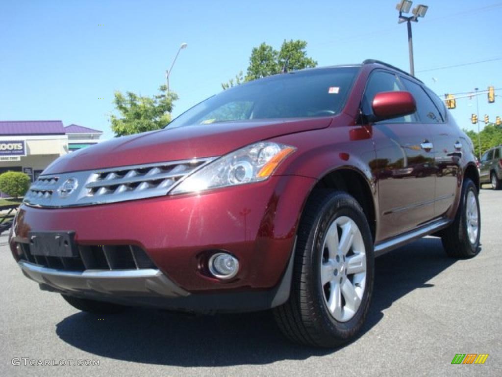 2007 Murano SL AWD - Merlot Pearl / Charcoal photo #1