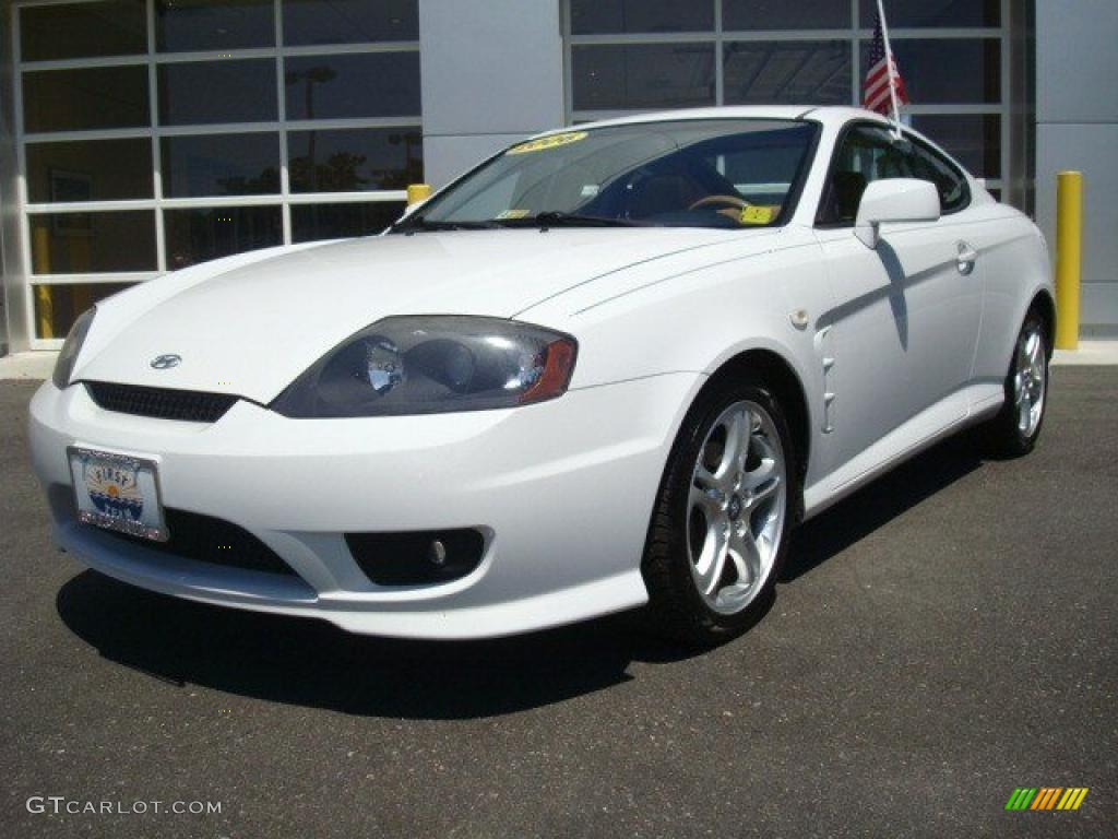 2006 Tiburon GT - Alpine White / Beige photo #1