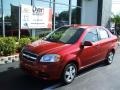 2010 Sport Red Chevrolet Aveo LT Sedan  photo #1