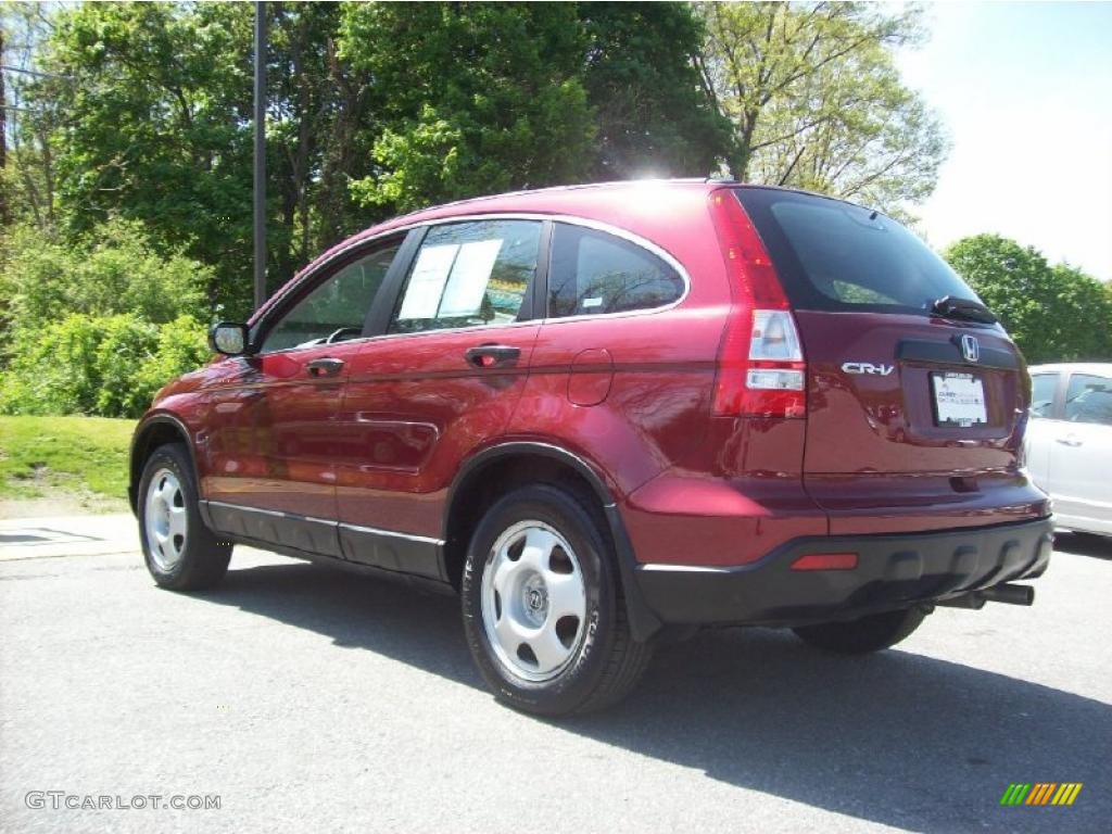 2008 CR-V LX 4WD - Tango Red Pearl / Gray photo #2