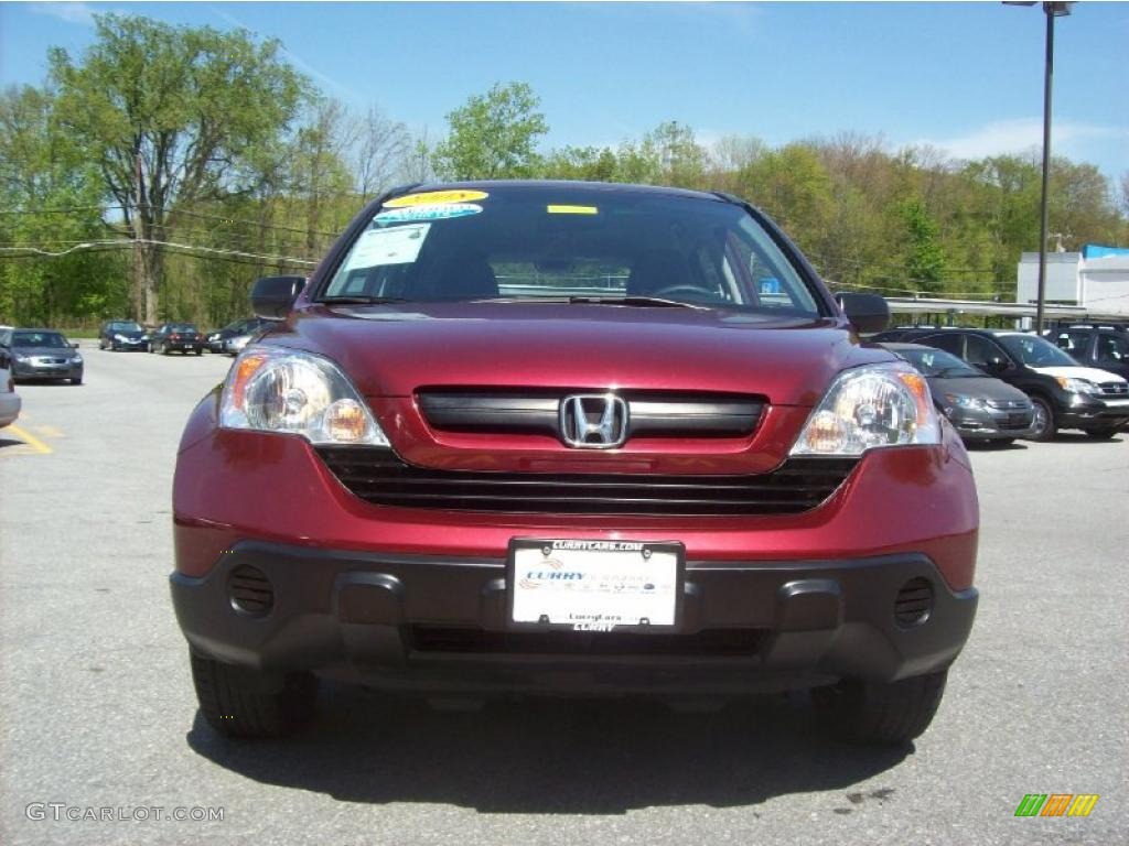 2008 CR-V LX 4WD - Tango Red Pearl / Gray photo #3