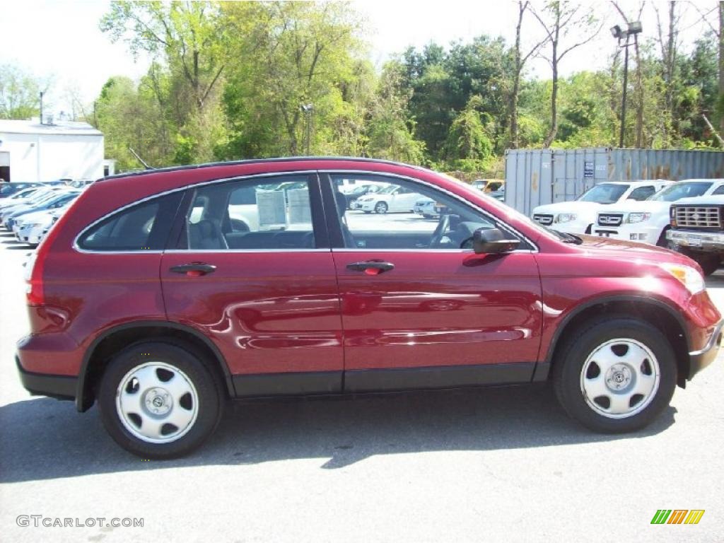 2008 CR-V LX 4WD - Tango Red Pearl / Gray photo #18