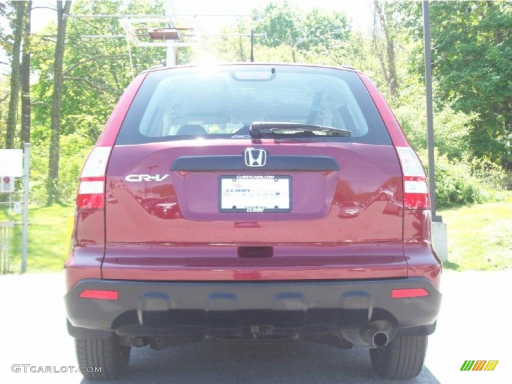 2008 CR-V LX 4WD - Tango Red Pearl / Gray photo #20