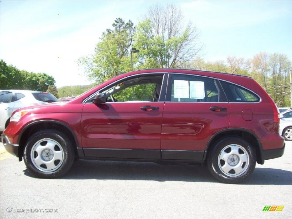 2008 CR-V LX 4WD - Tango Red Pearl / Gray photo #21