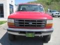 1997 Vermillion Red Ford F350 XL Regular Cab 4x4 Chassis  photo #3